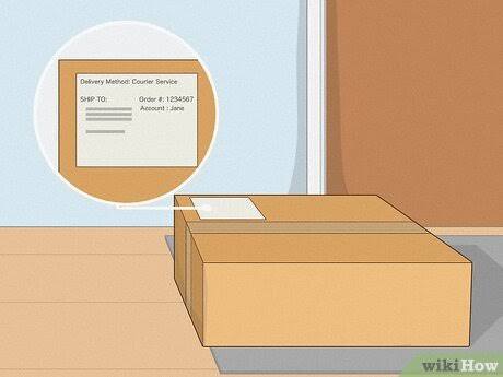 Plain unbranded cardboard box with a non-suggestive shipping label