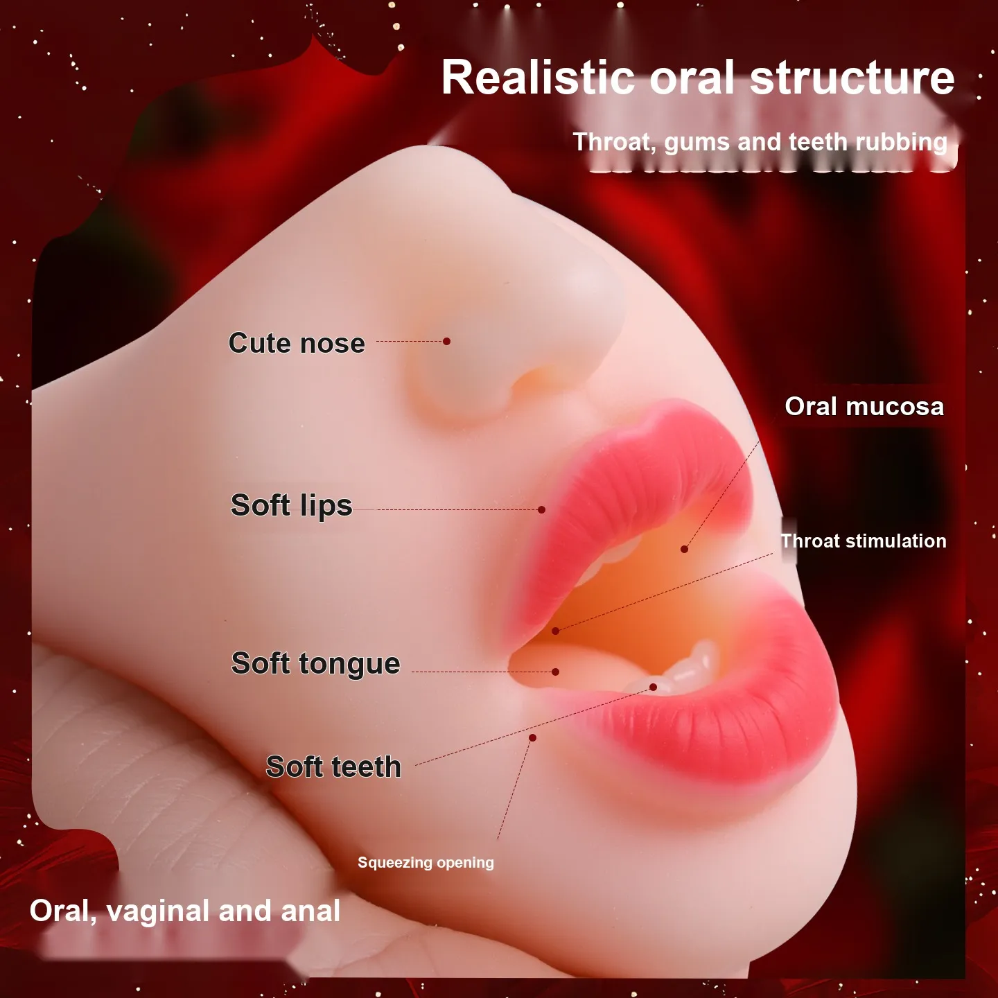 3 in 1 Oral Masturbator VIP42 - adult toy for sale in the UAE
