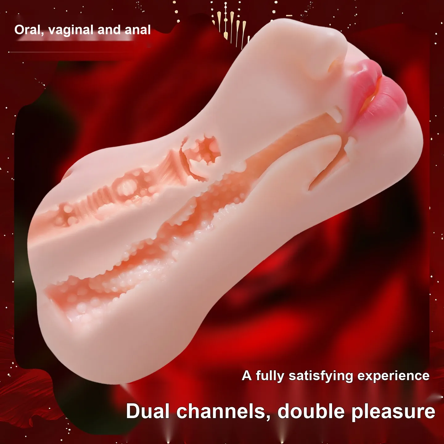 3 in 1 Oral Masturbator VIP42 - adult toy for sale in the UAE
