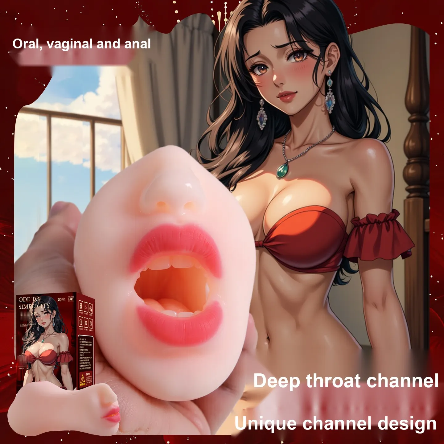 3 in 1 Oral Masturbator VIP42 - adult toy for sale in the UAE
