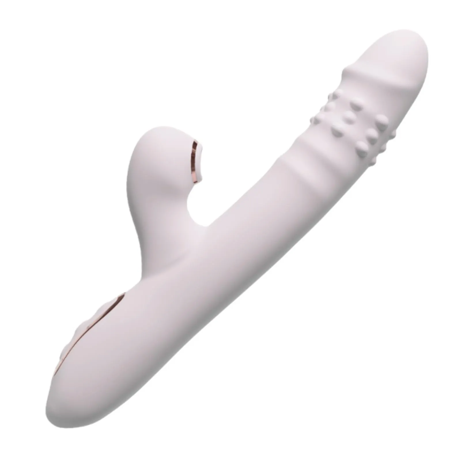 3-in-1 Suction Thrusting Rabbit Vibrator VIP08 - adult toy for sale in the UAE
