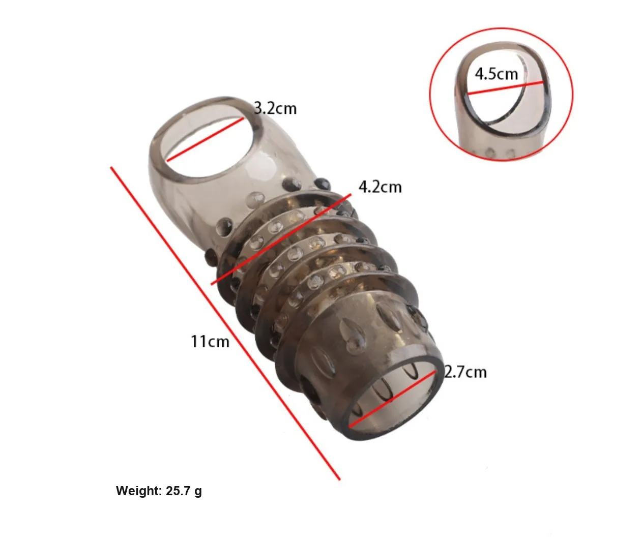 Cock Sleeve with Scrotum Strap VIP23 - adult toy for sale in the UAE