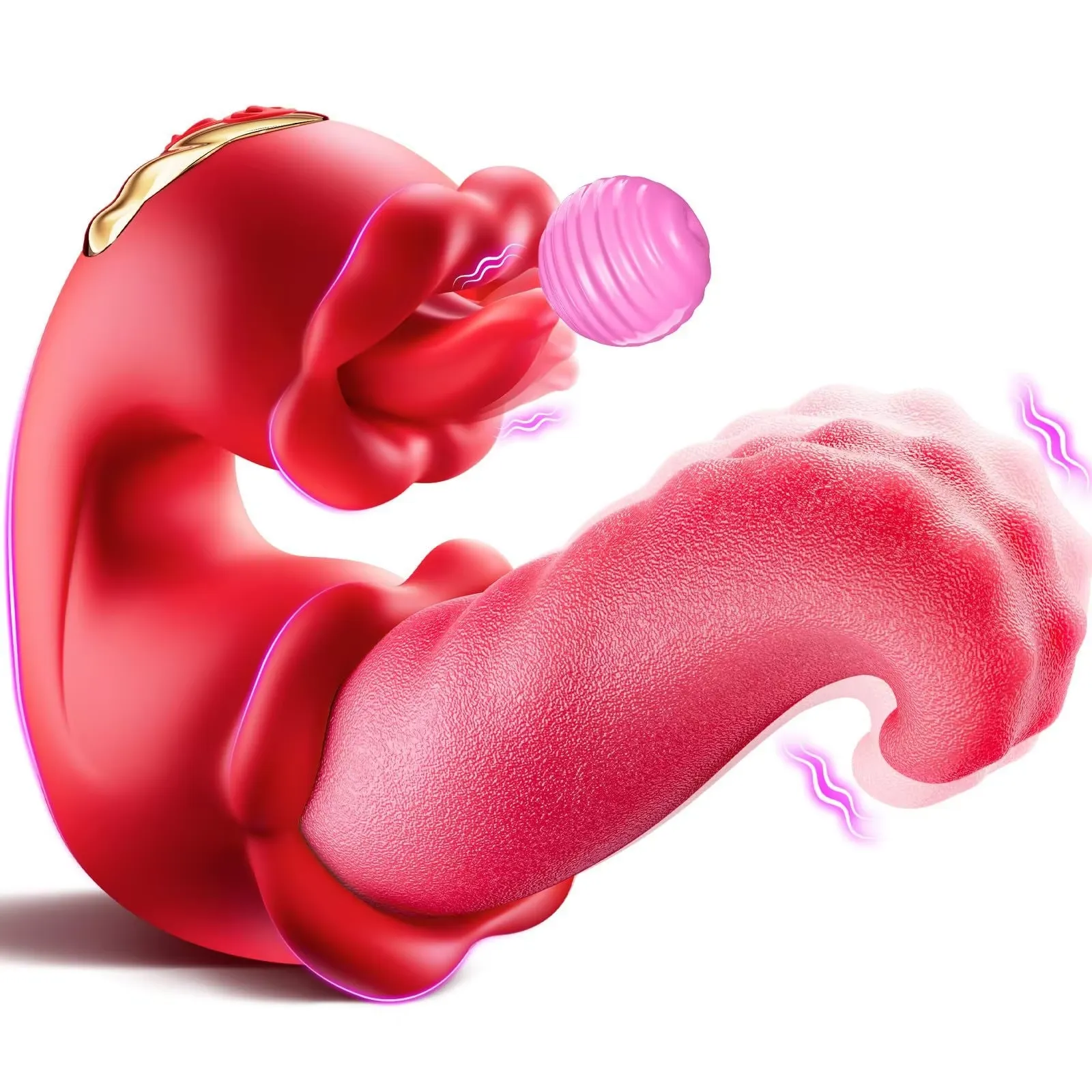 Double Tongue Licking Vibrator (027) - Female Sex Toys available in the UAE