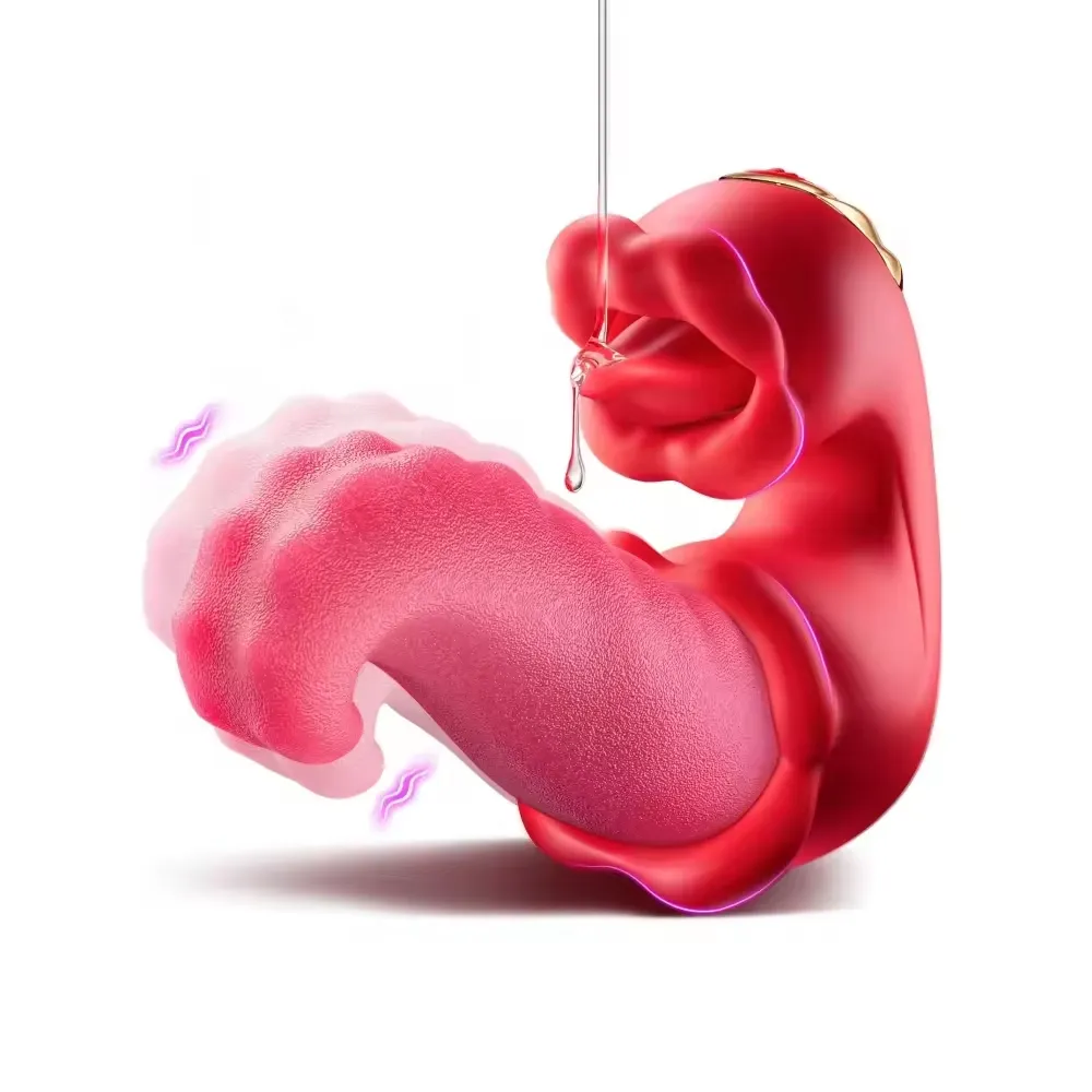 Double Tongue Licking Vibrator (027) - Female Sex Toys available in the UAE view 3