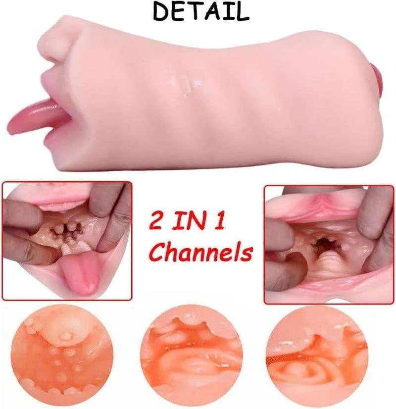 Dual Channel Masturbator (KY13) - Male Sex Toys available in the UAE