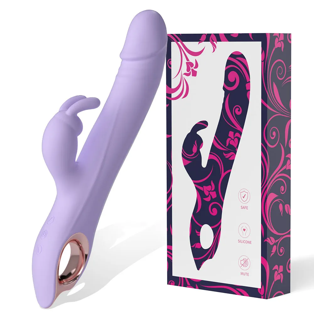 Rabbit Ear Dual Stimulation Vibrator 029 - adult toy for sale in the UAE