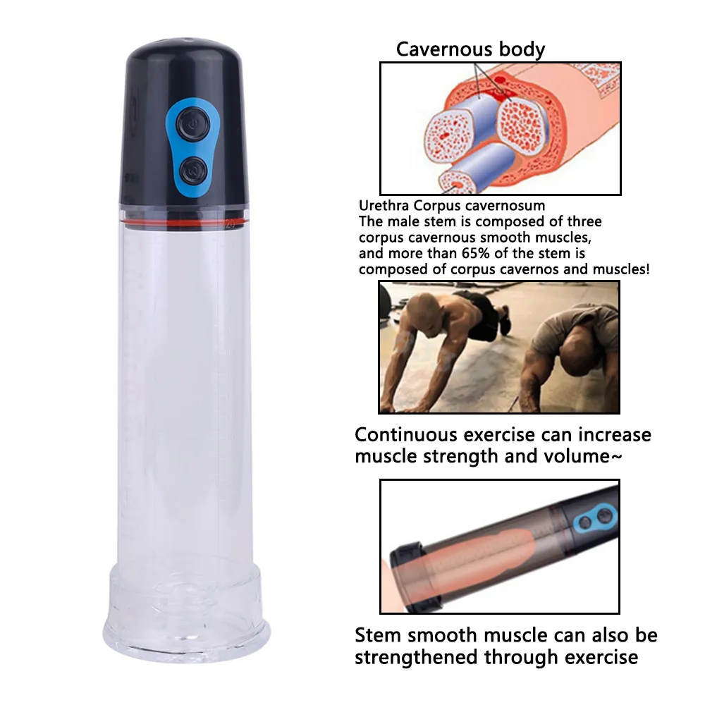 Electric LCD Penis Pump VIP21 - adult toy for sale in the UAE