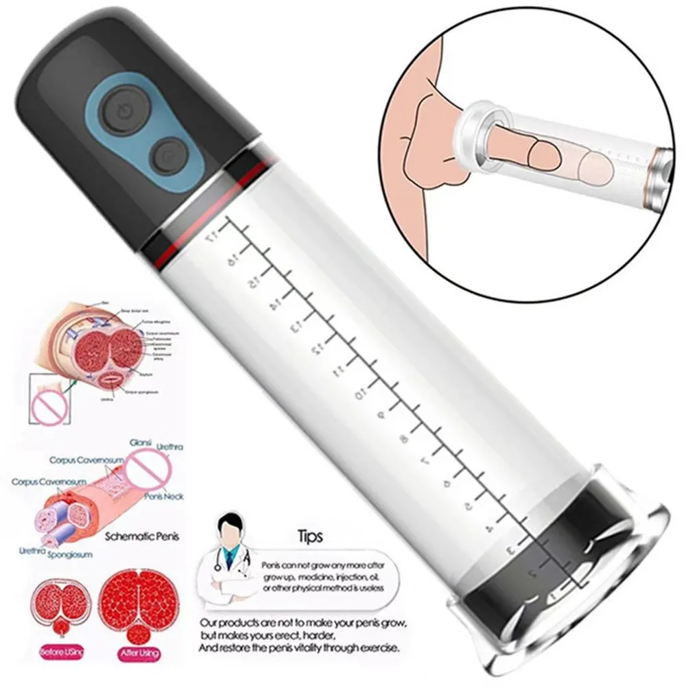 Electric LCD Penis Pump VIP21 - adult toy for sale in the UAE
