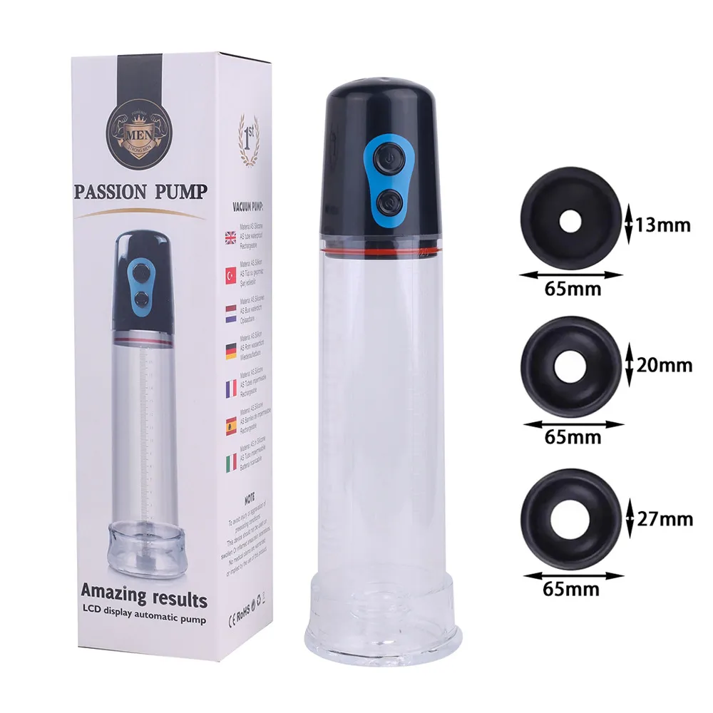 Electric LCD Penis Pump VIP21 - adult toy for sale in the UAE