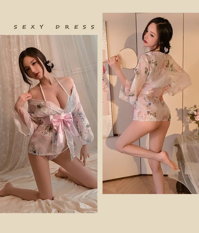 Japanese Kimono Lingerie Set (Blue) TY15/BL - adult toy for sale in the UAE