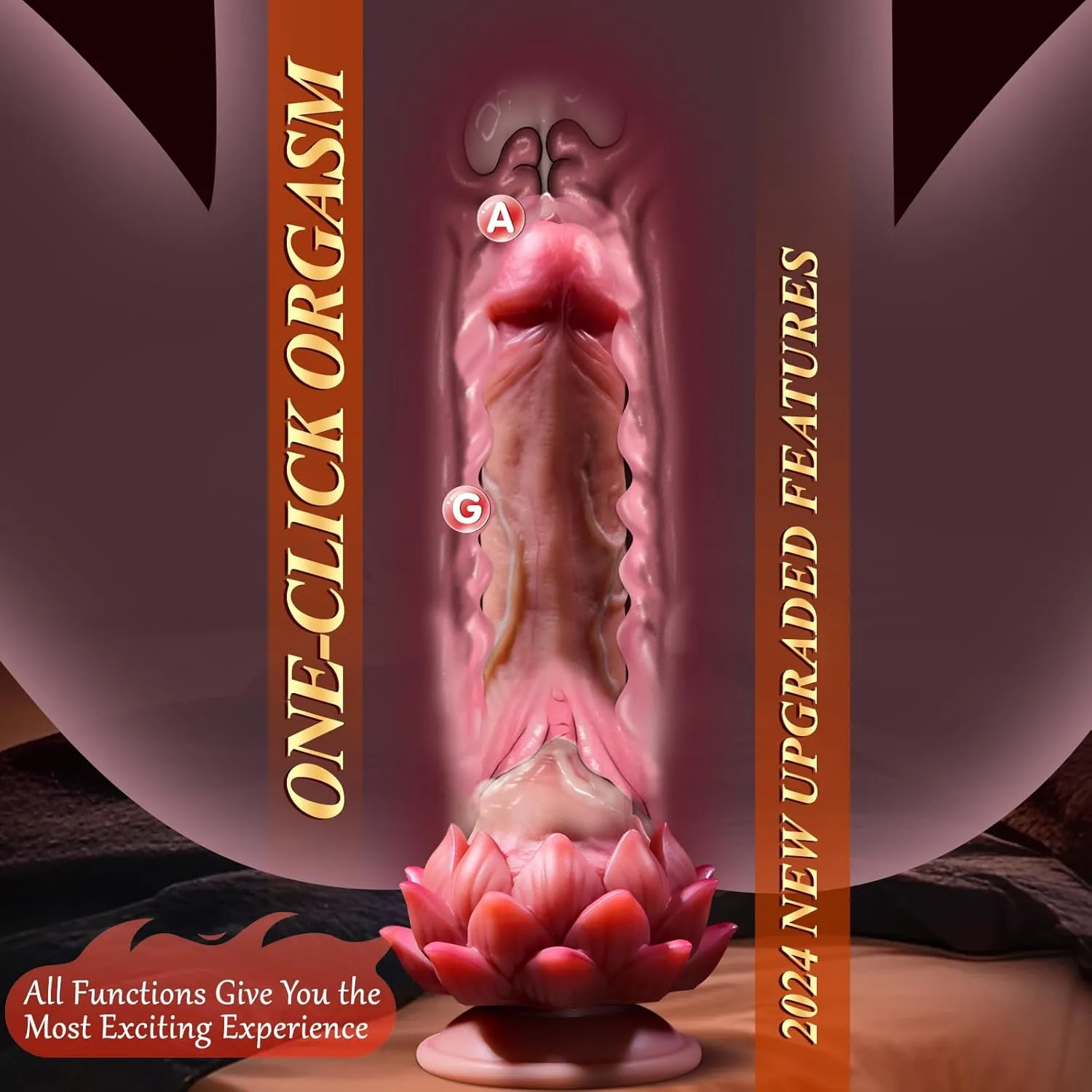 Lotus Thrusting Dildo 039 - adult toy for sale in the UAE