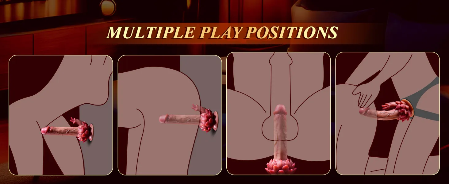 Lotus Thrusting Dildo 039 - adult toy for sale in the UAE