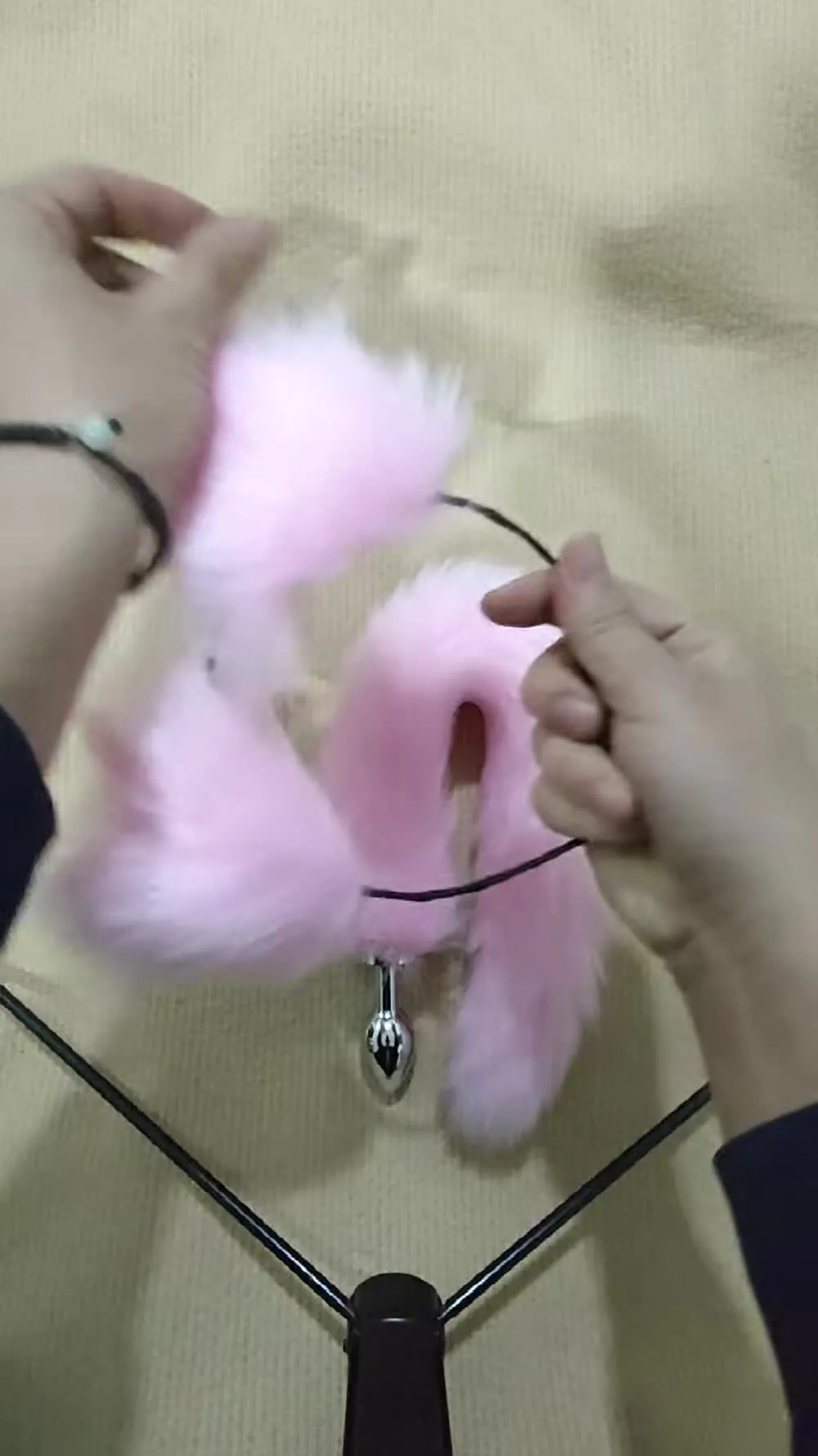 Pink Bunny Ears Anal Plug (YB62) - Female Sex Toys available in the UAE