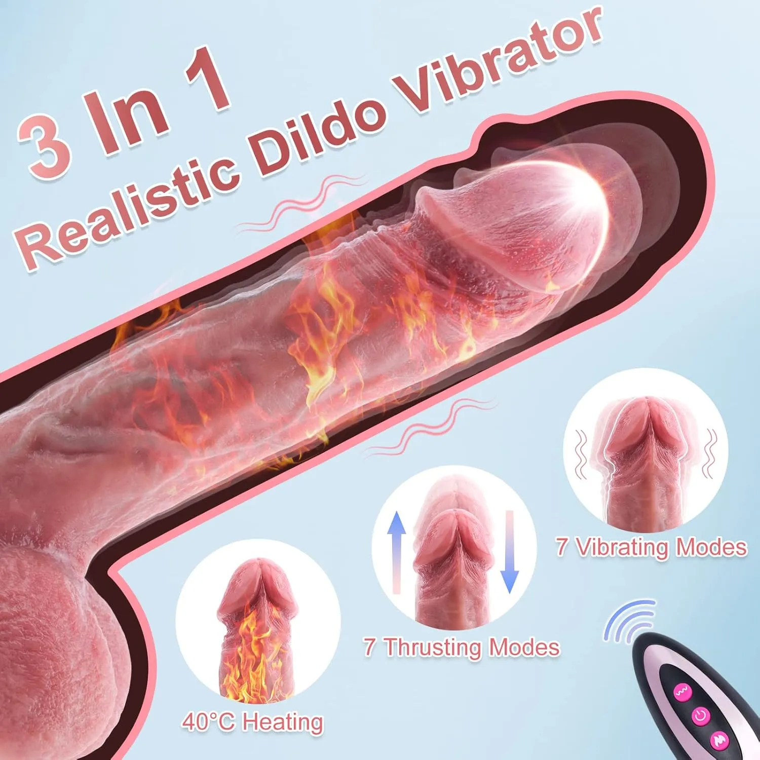 Realistic Dildo Vibrator (028) - Female Sex Toys available in the UAE