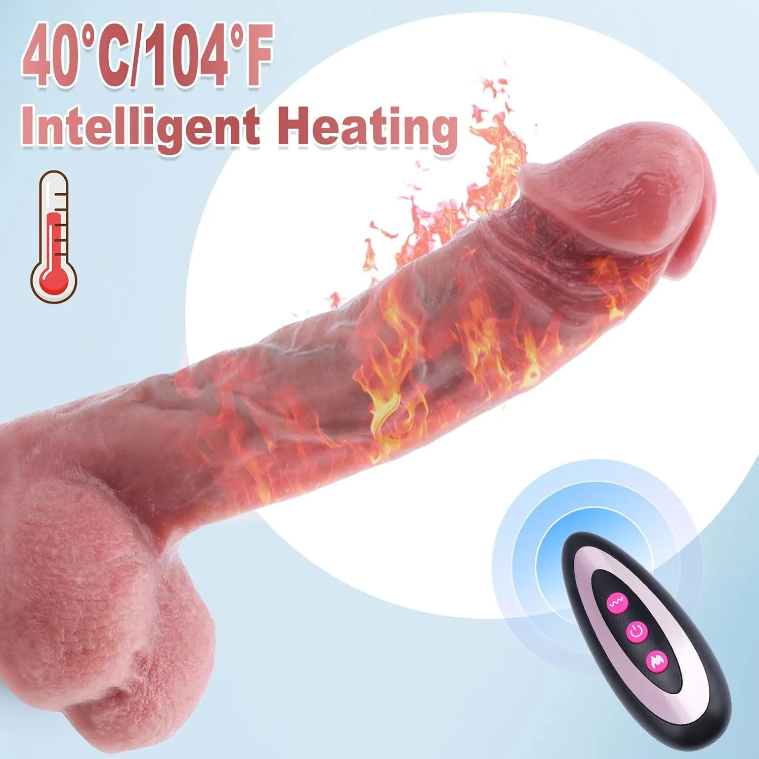 Realistic Dildo Vibrator (028) - Female Sex Toys available in the UAE view 3