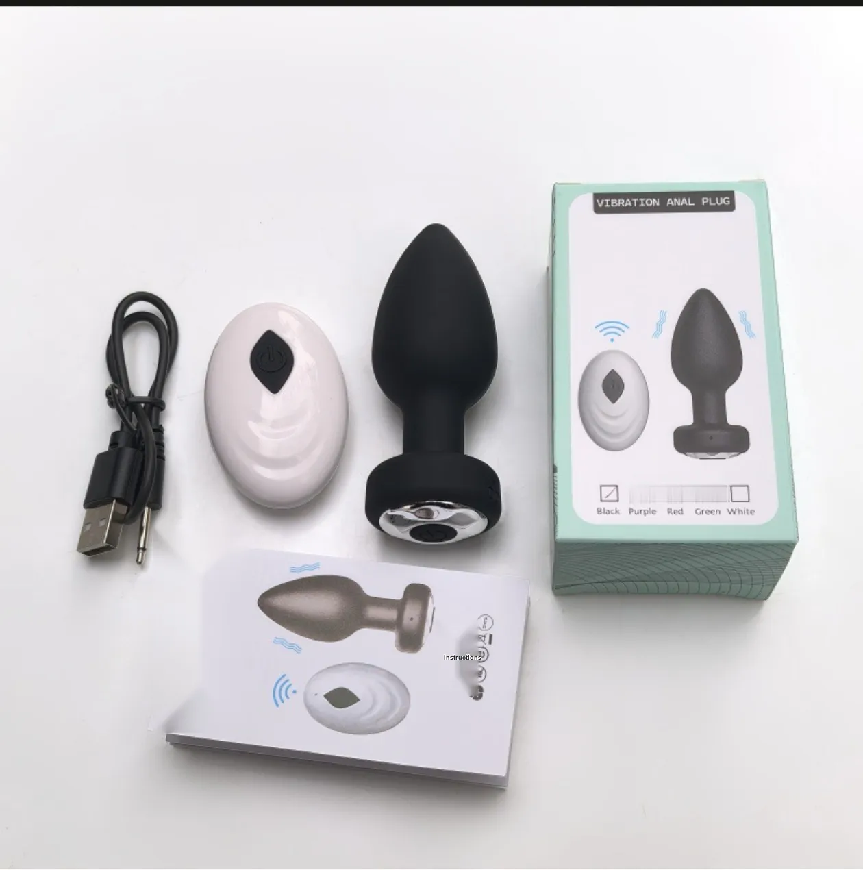 Remote Control Vibrating Anal Plug VIP13 - adult toy for sale in the UAE