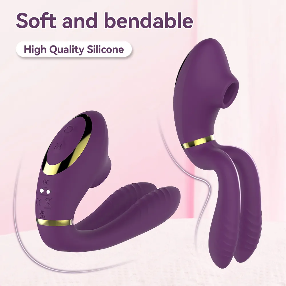 Sucking Dual Vibrator 035 - adult toy for sale in the UAE