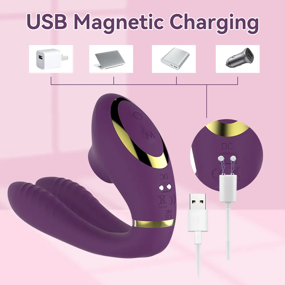 Sucking Dual Vibrator 035 - adult toy for sale in the UAE