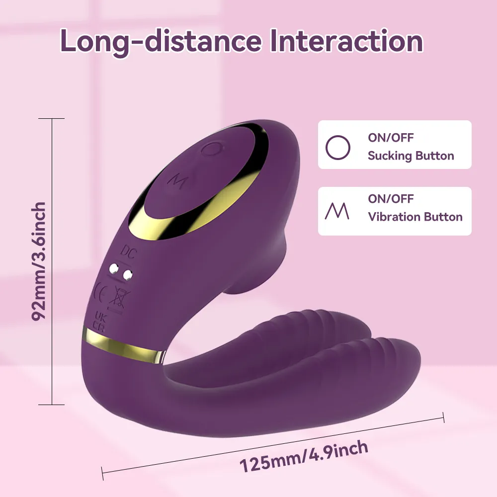 Sucking Dual Vibrator 035 - adult toy for sale in the UAE