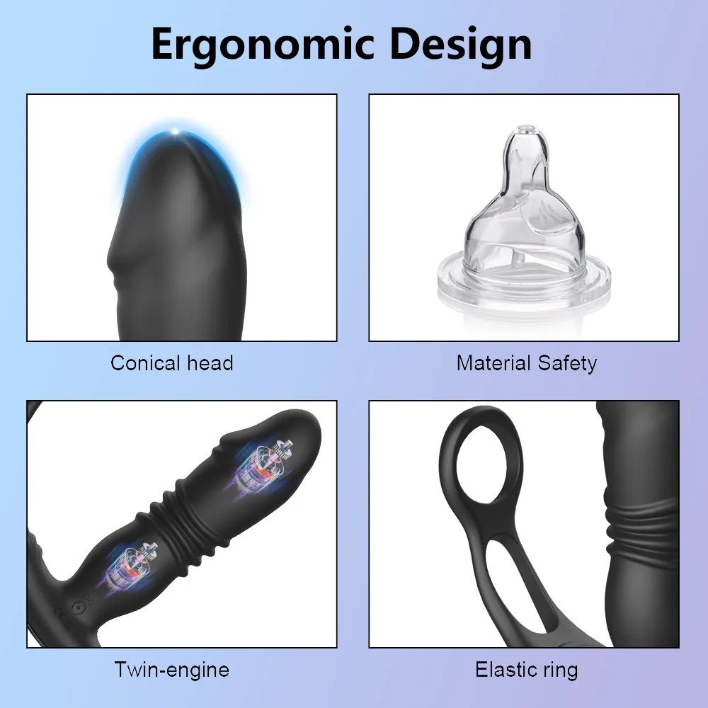 Thrusting Anal Vibrator 46 - adult toy for sale in the UAE