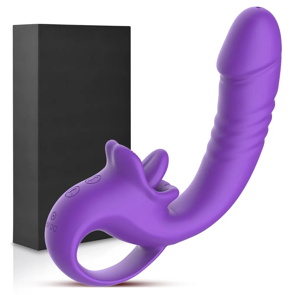 Thrusting Vibrator Main Purple (032) - Female Sex Toys available in the UAE