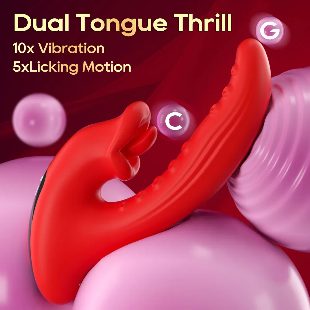 Tongue Licking Vibrator 033 - adult toy for sale in the UAE