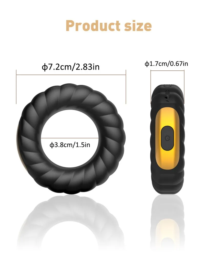 Vibrating Cock Ring (KY38) - Male Sex Toys available in the UAE view 5