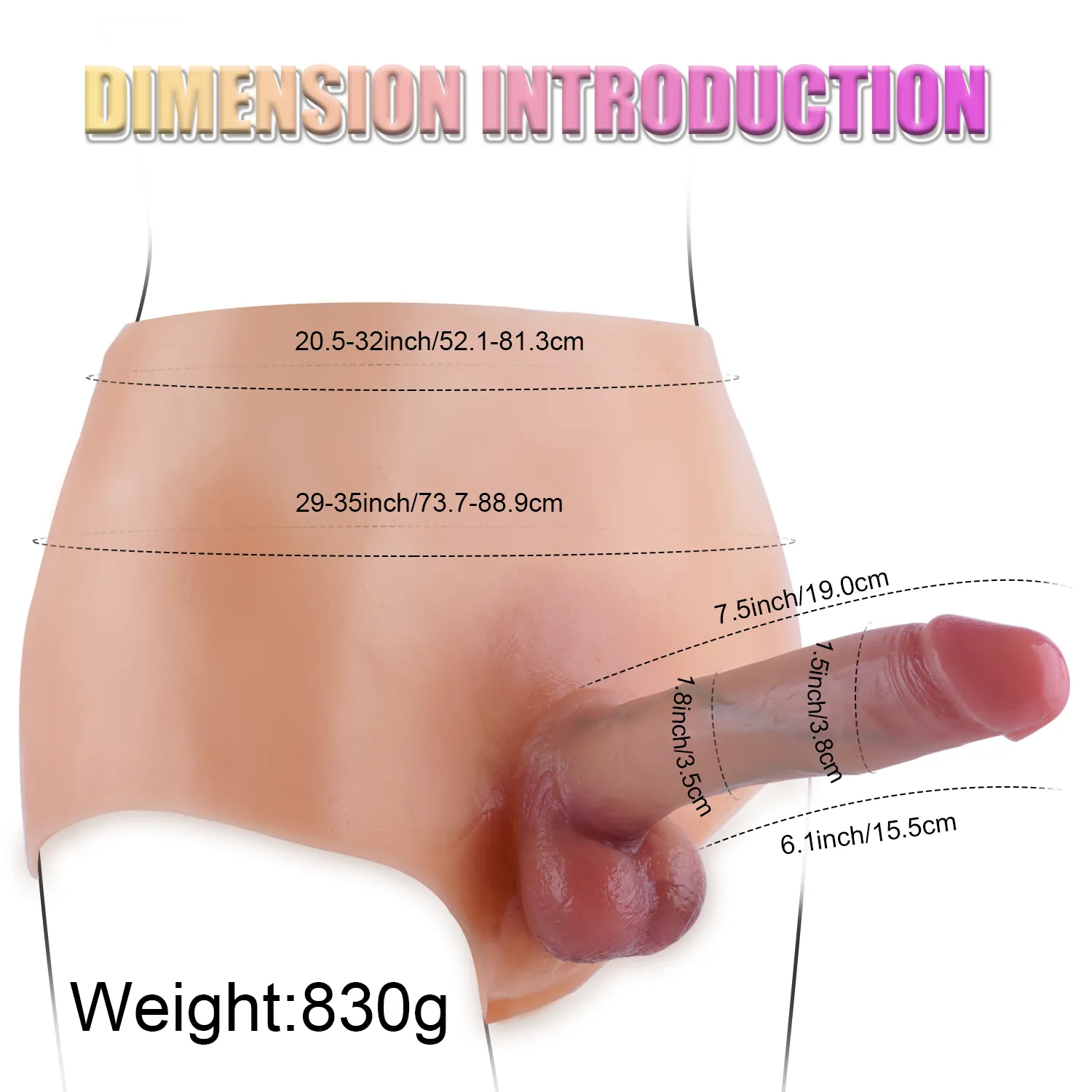 Wearable Dildo Pants 45 - adult toy for sale in the UAE